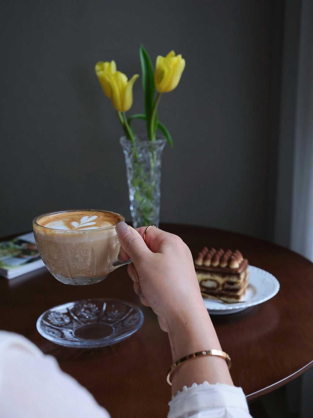 500PK Hand-Cut Crystal Coffee Cup