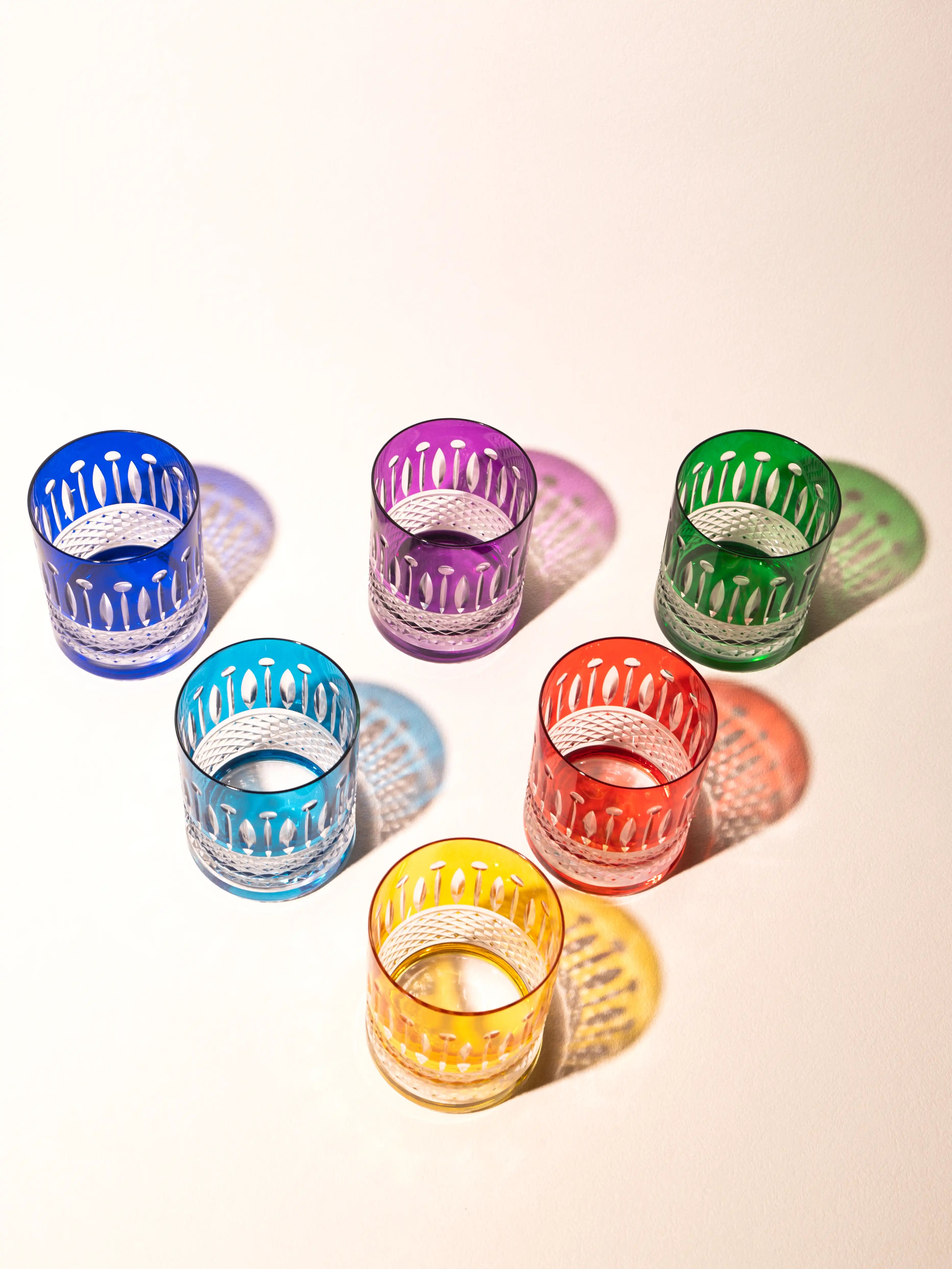 Crystalite Bohemia Colored Crystal Whisky Tumbler – Czech Crystal Whiskey Glass