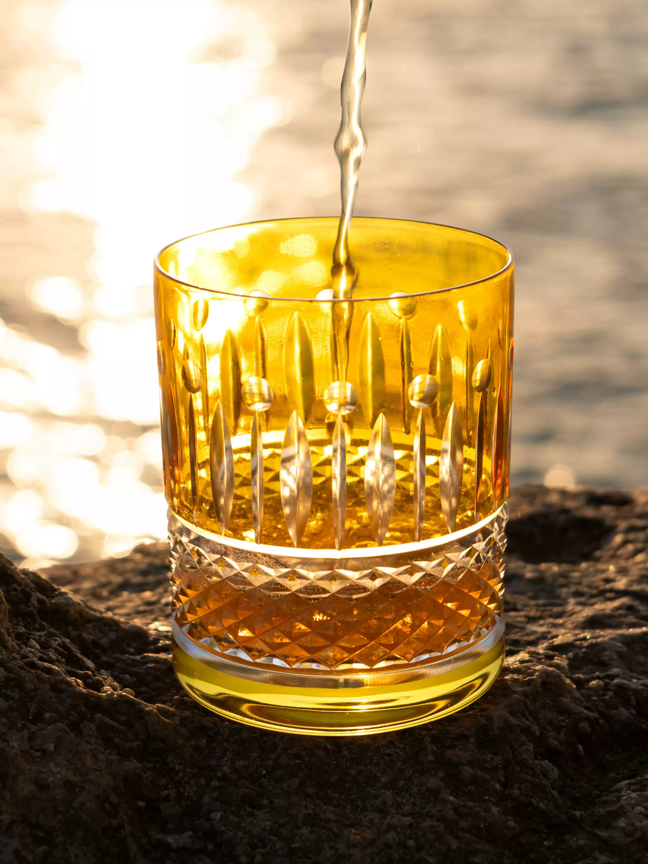 Crystalite Bohemia Colored Crystal Whisky Tumbler – Czech Crystal Whiskey Glass
