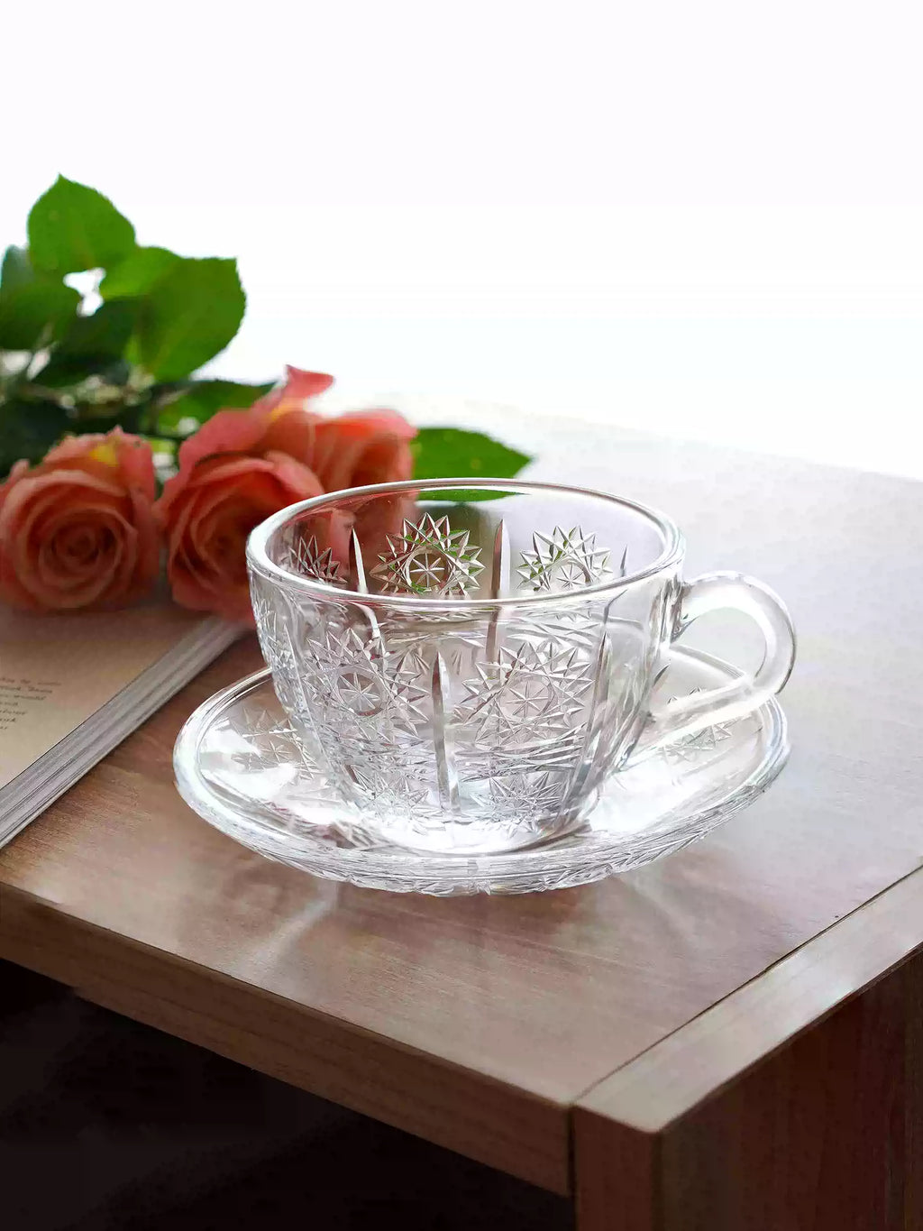 500PK Hand-Cut Crystal Coffee Cup