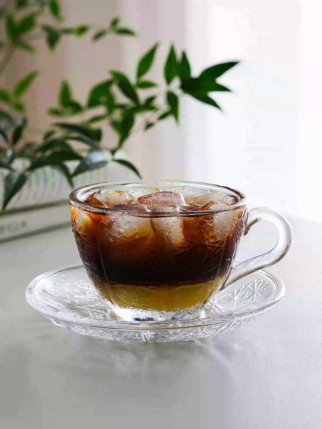 500PK Hand-Cut Crystal Coffee Cup
