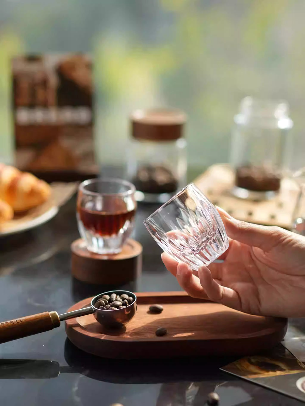 Marentia Hand-Cut Crystal White Wine Glasses - Premium Stemware Set of 2/6