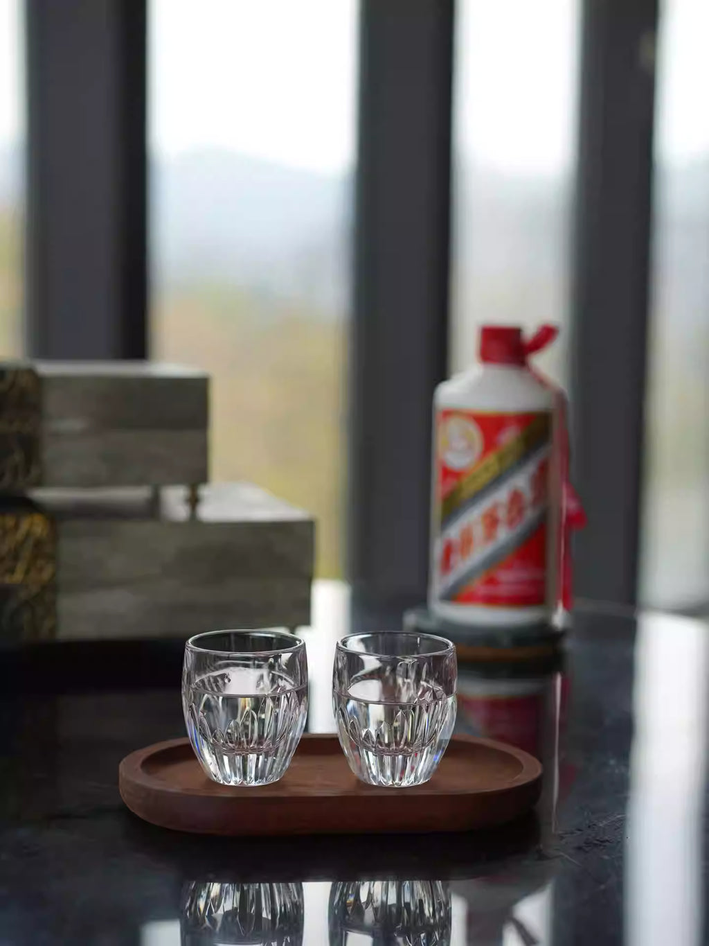 Marentia Hand-Cut Crystal White Wine Glasses - Premium Stemware Set of 2/6