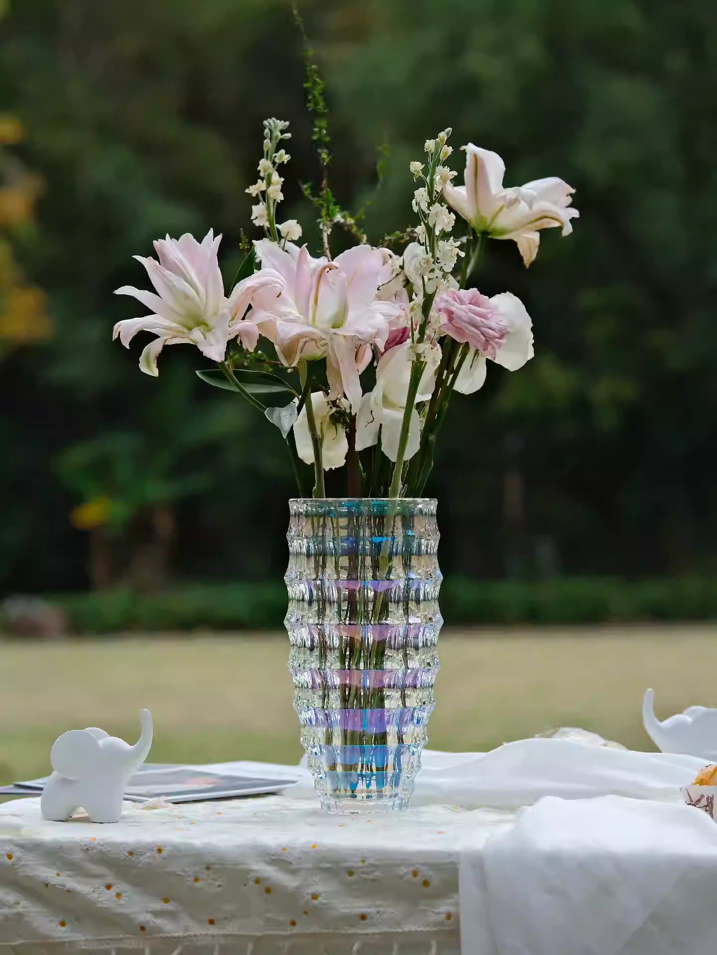 Mauritius Bay Series - Hand-cut Crystal Vase