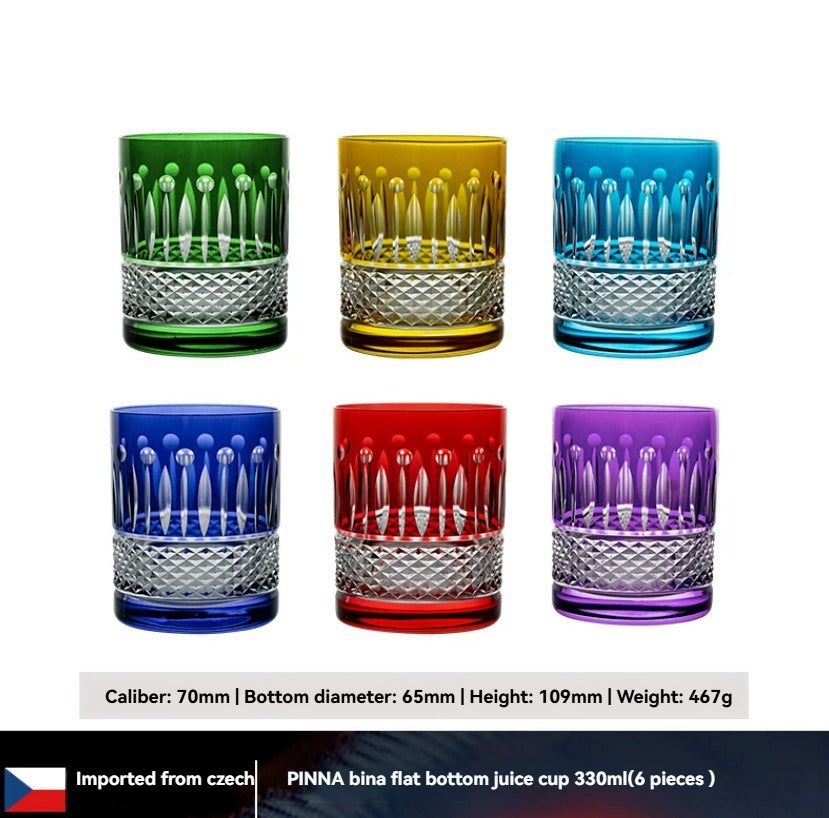 Crystalite Bohemia Colored Crystal Whisky Tumbler – Czech Crystal Whiskey Glass
